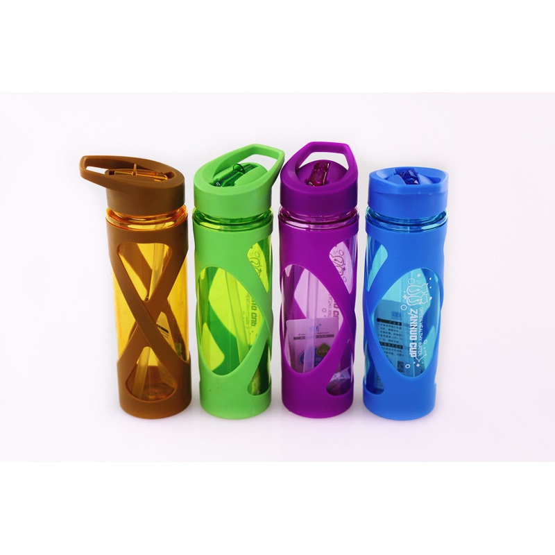 580ml New Outdoor Sports Portable Sealed Leakproof Plastic Water Bottle with Flip Straw Green Blue Purple – Sport Water Bottle and Drinking Bottle price