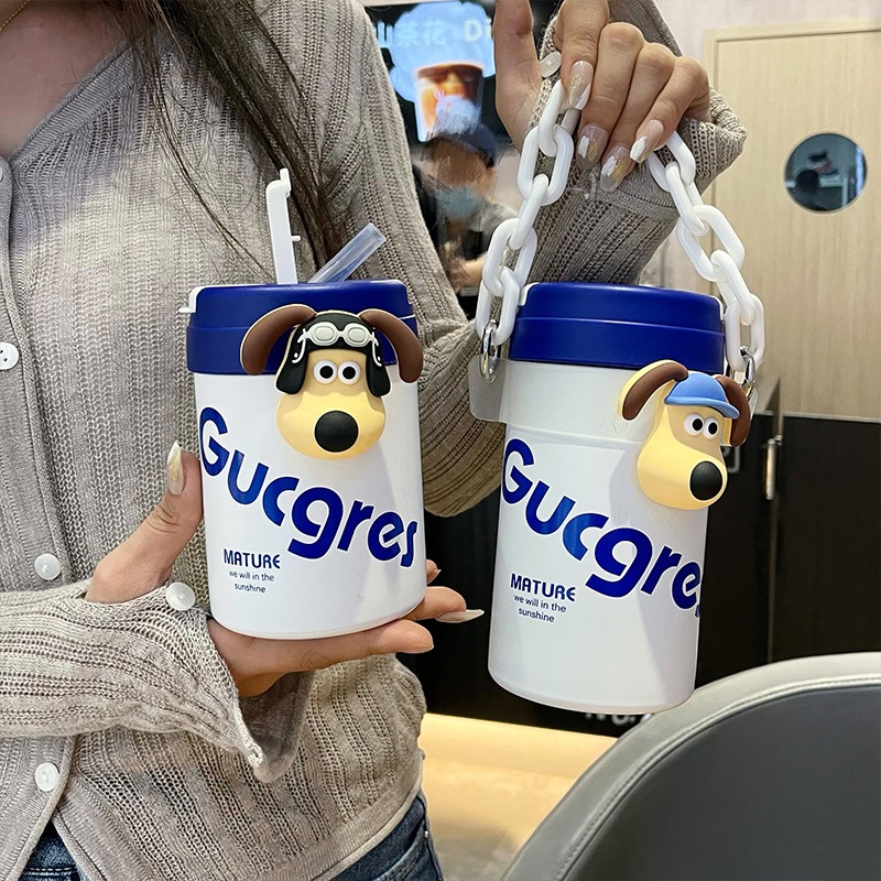 Double Coffee Cup 316 Stainless Steel Thermal Cup Cute Mini Children Straw Cup – Amazon Cheapest Vacuum Swell Cola Water Bottle and Custom Logo Swell Thermal Water Bottle price