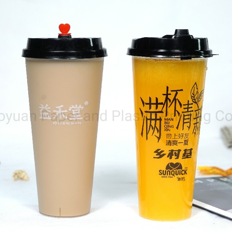 Premium Custom Logo PP Milkshake Bubble Tea Drinking Cups – Disposable Cups and Drinking Cups price