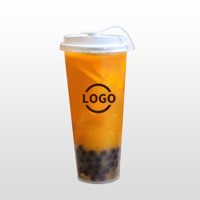 Small Black Small Cups Fries Cup Custom Plastic Cups with Logo – PP Injection Cup with Lid and Bubble Tea PP Injection Cup price