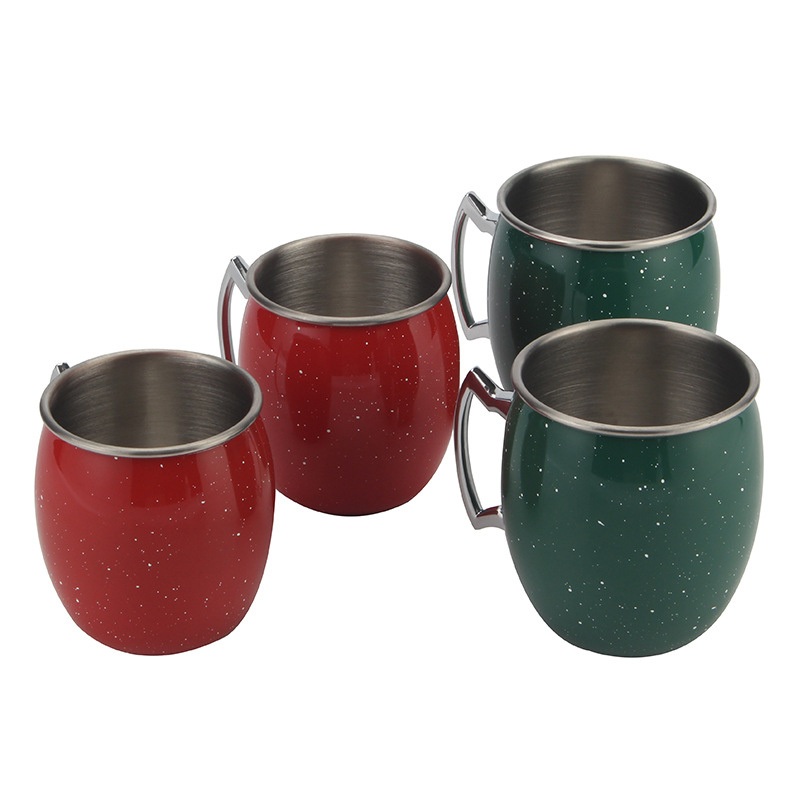 Wholesale Factory Moscow Mule Mugs Hammered Cups Stainless Steel Copper Plating Gold with Handles – Moscow Mule Mug and Copper Mug price
