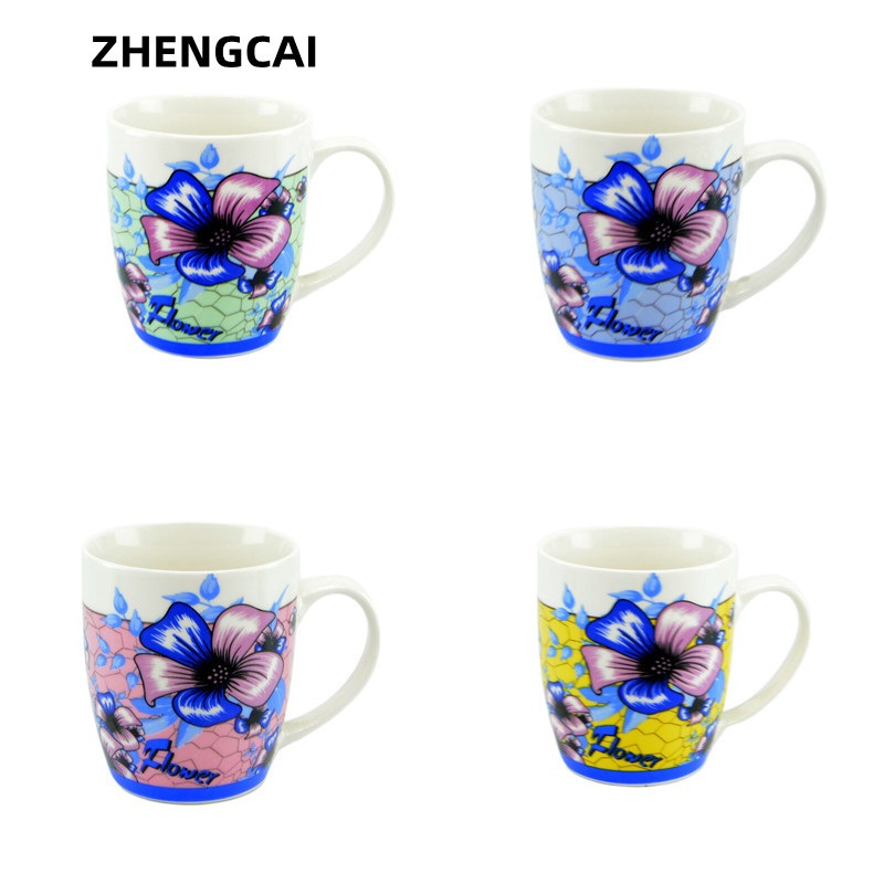 Wholesale High Quality Ceramic Coffee Mug with Flower Design for Promotion Gift – Ceramic Mug and Coffee Mug price