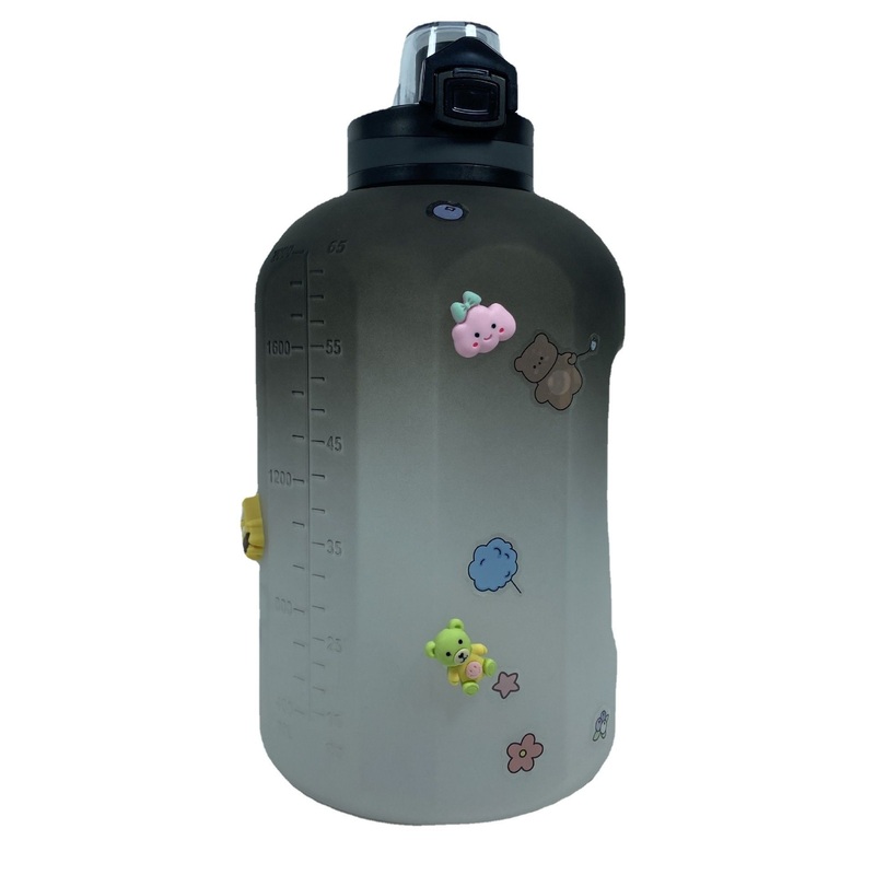 Workout BPA Free Plastic Outdoor Sport Leakproof 2.2L Water Bottle with Straw and Sticker – Workout BPA Free Water Bottle and Plastic Outdoor Water Bottle price