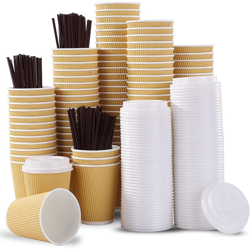 100% Natural Disposable 12oz Kraft Corrugated Paper Cup Coffee Paper Cup – 12oz Paper Cup and Disposable Paper Cup price