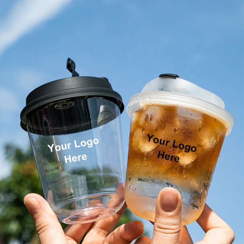 360ml 500ml 700ml Clear Round Bottom U Shaped Boba Bubble Tea Cup – Round Bottom Boba Cup and U Shaped Tea Cup price