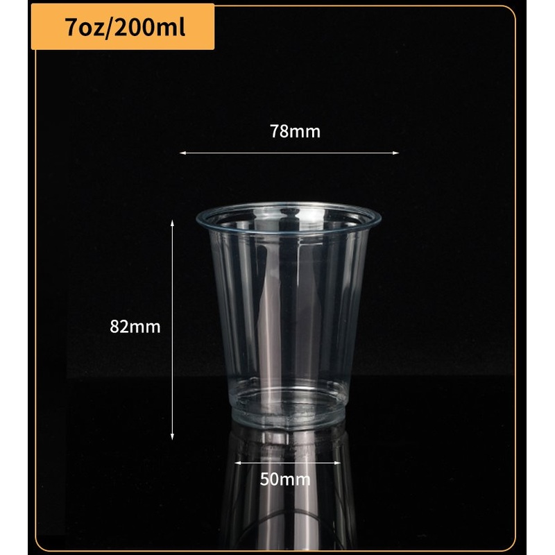 7oz Clear Disposable Plastic Pet Cup for Beverage Smoothie Plastic Ice Cream Cup Cold Drinking Cup – Plastic Cup and Disposable Cup price