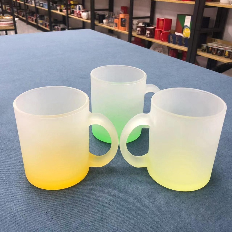 Colorful Bottom Glass Cup Beer Mug Frosted Cup – Glass Cup and Frosting Glass Cup price