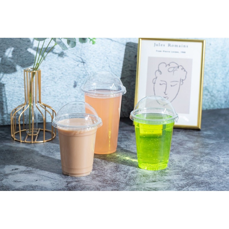 Disposable Clear Plastic Pet Cups to Go Drinks Beverage Juice Cups Take Away Plastic Coffee Cups with Lid – Plastic Cup and Disposable Cup price