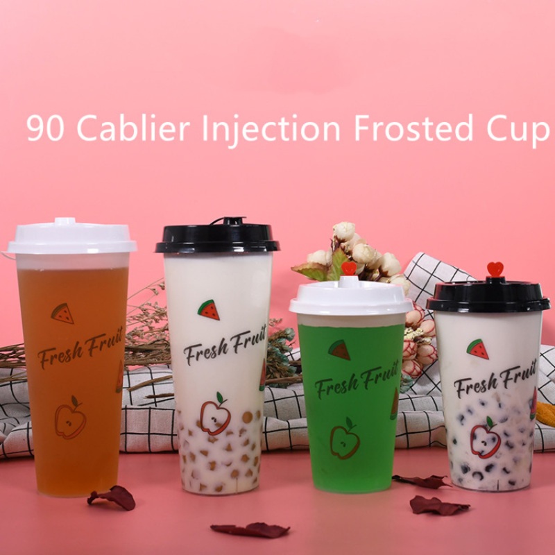 Disposable Injection Frosted Plastic Cup – Disposable Injection Frosted Cup and 500/700ml Cold Drinks Cup Takeaway Packaging price