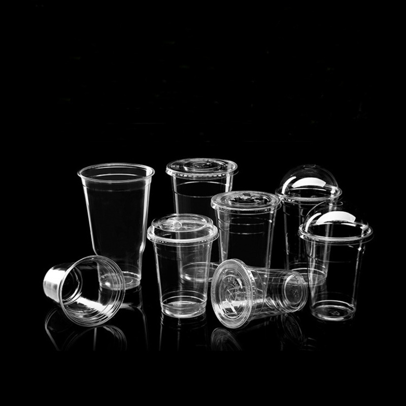 Disposable Logo Print 240ml 300ml 330ml 400ml Plastic Cups 12 Oz 24oz Party Milkshake Yogurt Clear PLA Pet Cup with Lid – Biodegradable Cup and Coffee Cup price