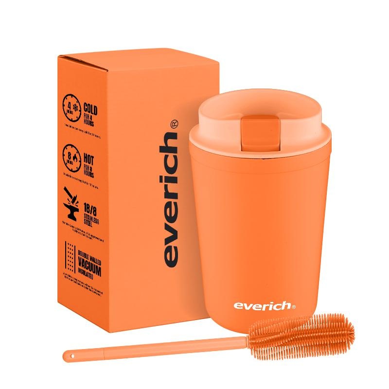 Everich 350ml Stainless Steel Coffee Mug with Slide Lid – Double Wall Stainless Steel and Stainless Steel Tumbler price