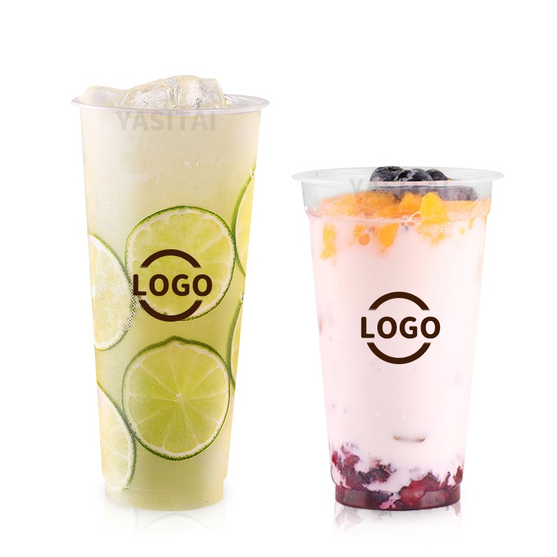 Factory Wholesale PP Clear Plastic Cup with Lid for Yogurt Smoothie Coffee Tea Dessert Cup with Lid – PP Cup and Bubble Tea PP Cup price