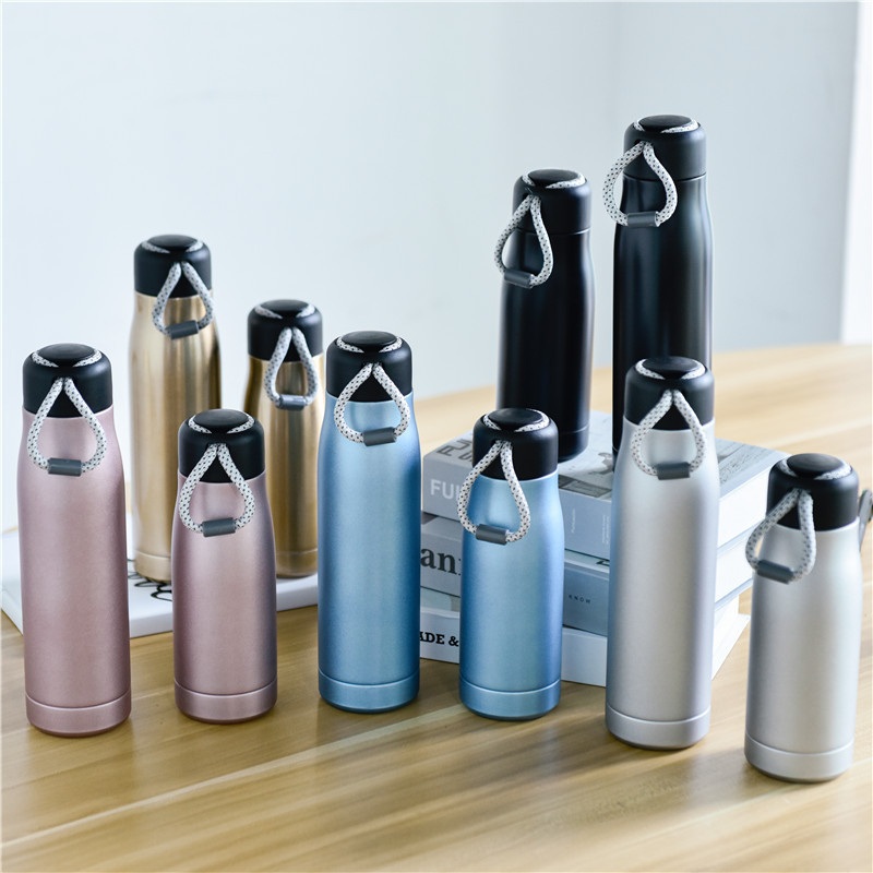Large Capacity Rope Lifting Double-Layer Vacuum Fashionable Insulated Cup – Vacuum Flask and Vacuum Cup price