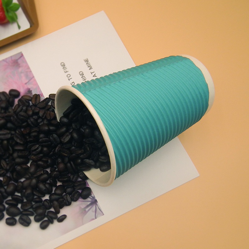 Wm1677 Water-Based Coated 12oz Disposable Ripple Wall Coffee Paper Cup Custom Made Biodegradable Hot Paper Cup – Coffee Paper Cup and Disposable Paper Cup price