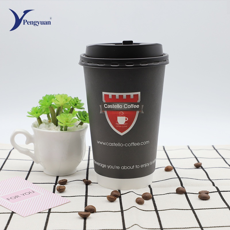 12oz Wholesale Price Take Away Custom Printed Double Coffee Paper Cup – Double Wall Paper Cup and Coffee Paper Cup price