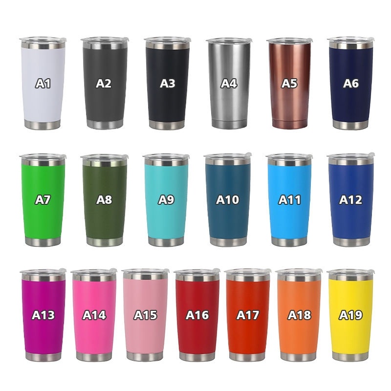 20 Oz Powder Coat Tumbler Customized Double Wall Insulated Sport Tumbler Stainless Steel Bulk Blank Coating 20oz Tumbler with Straw – 20oz Tumbler and Tumbler with Straw price