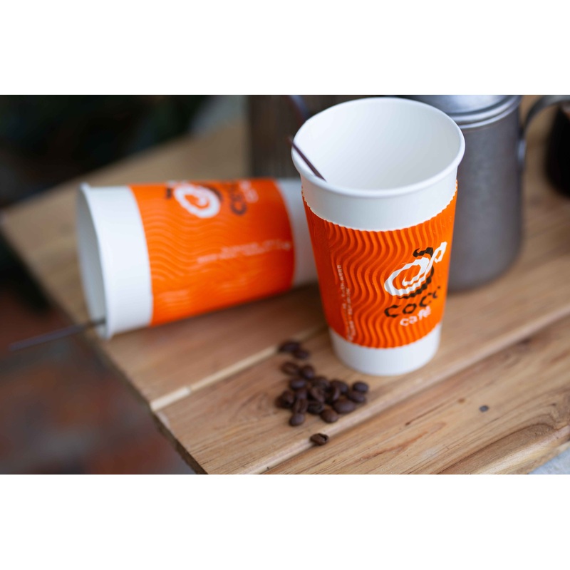 8oz 12oz 16oz Ripple Wall Coffee Cup Disposable Paper Cups with Lids for Tea Drink Family Party Shop – Paper Cups and Ripple Paper Cup price