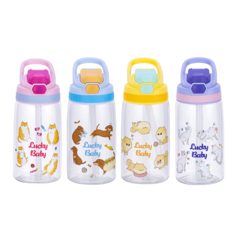 Back to School Cartoon Pattern Children Sippy Cup Plastic Water Bottle – Bottle and Vacuum Flasks price