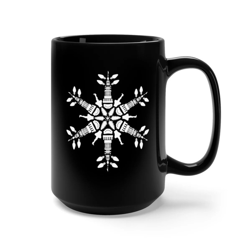 Christmas Snowflake Black Mug Tea Cup Ceramic Porcelain Coffee Mugs – Tea Cup and Ceramic Cup price