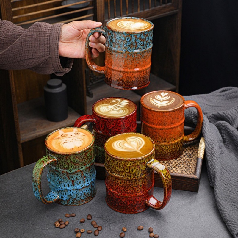 Customizable Ceramic Coffee Mugs with Different Colors Handmade Handle Mug for Beer Milk Wholesale Sublimation Mug for Christmas – Ceramic Mug and Mugs Ceramic price