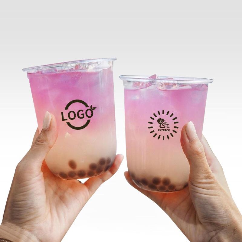 Environmental Friendly Disposable U Shaped Customized Bubble Milk Tea Cups Plastic for Coffee and Juice – Disposable Cup and Plastic Cup price