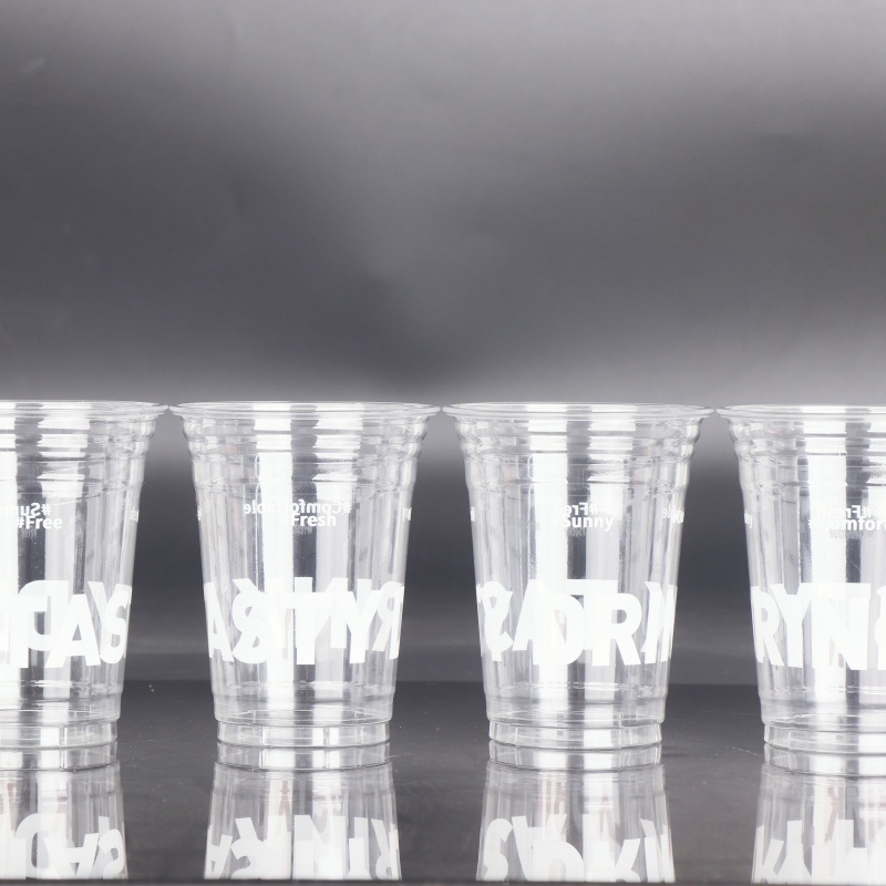 High Quality Transparent Plastic Pet Cold Drink Cup with Lid Environment-Friendly for Pets – Cup and Pet Cup price