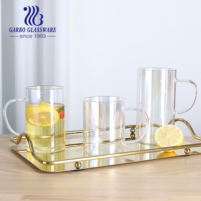 Single Wall Glass Coffee Mug Handmade Blown Hot Water Glassware Mugs Set Custom Tea Drinking Cup – Glass Cup and Glass Coffee Mug price