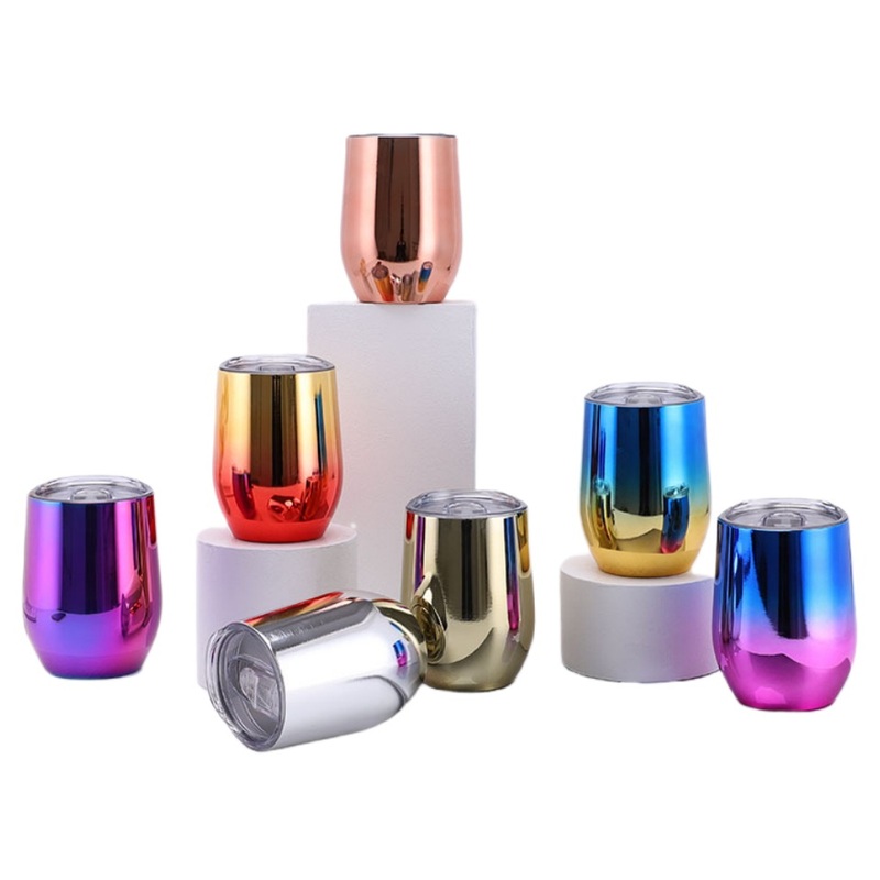 350ml Drink Tumbler Stainless Steel Vacuum Water Bottle Thermal Egg Shape Coffee Mug Wine Tumbler with Lid – Drink Tumbler and Vacuum Water Bottle price