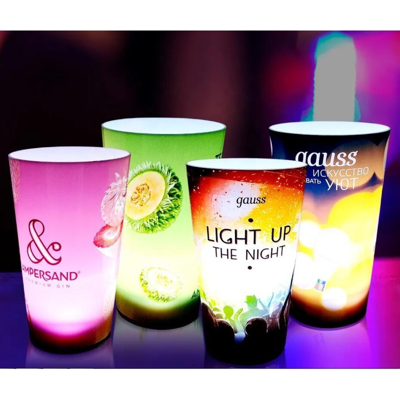 Club Party Used LED Glasses Water Activated Club Used 12oz, 14oz, 16oz Mug Plastic LED Cup – Plastic Cup and LED Cup price