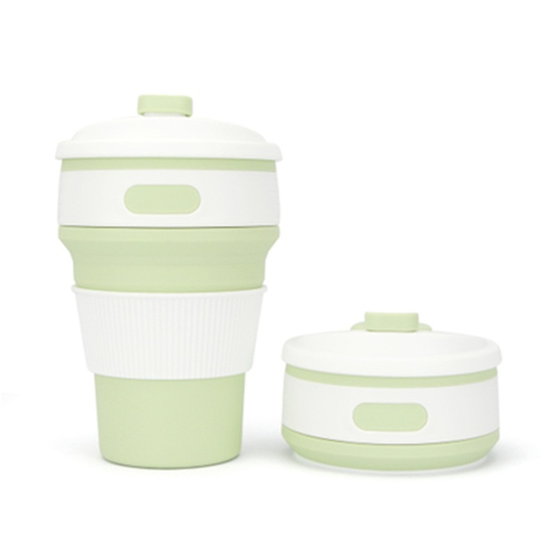 Collapsible Travel Cup Silicone Drinking Cup Set with Lids Ci10298 – Stainless Steel Mug with Lid and Mug with Lid price