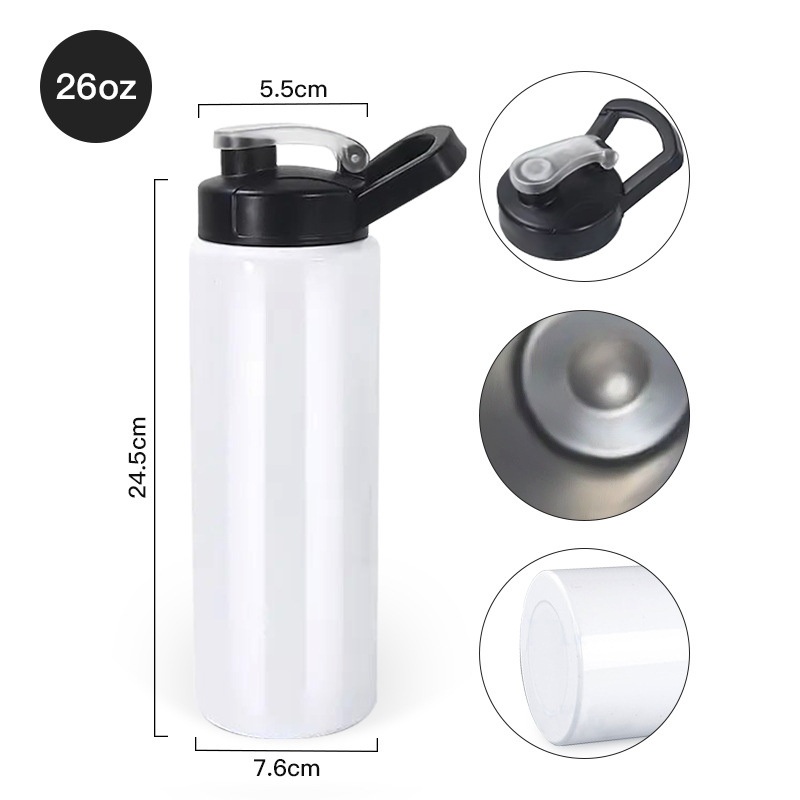 Leak Proof Sports Gym Sublimation Push Button Drinking Water Bottle for Outdoor – Sublimation Water Bottle and Water Bottle price