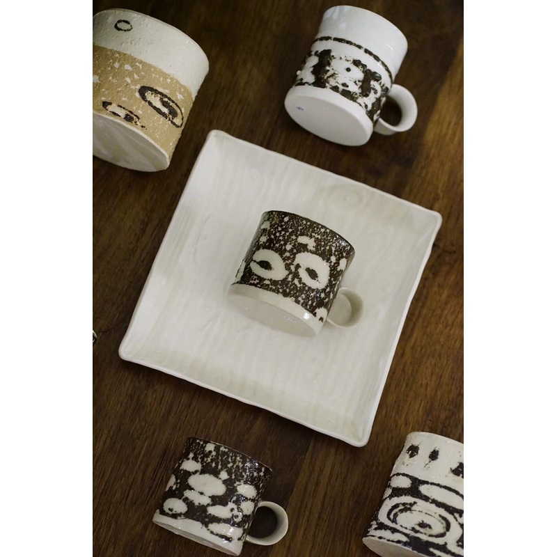White Porcelain Coffee Set Cup Handcrafted Ceramic Mug Home Decoration Business Gift – Handcrafted Coffee Cup and Handpainted price