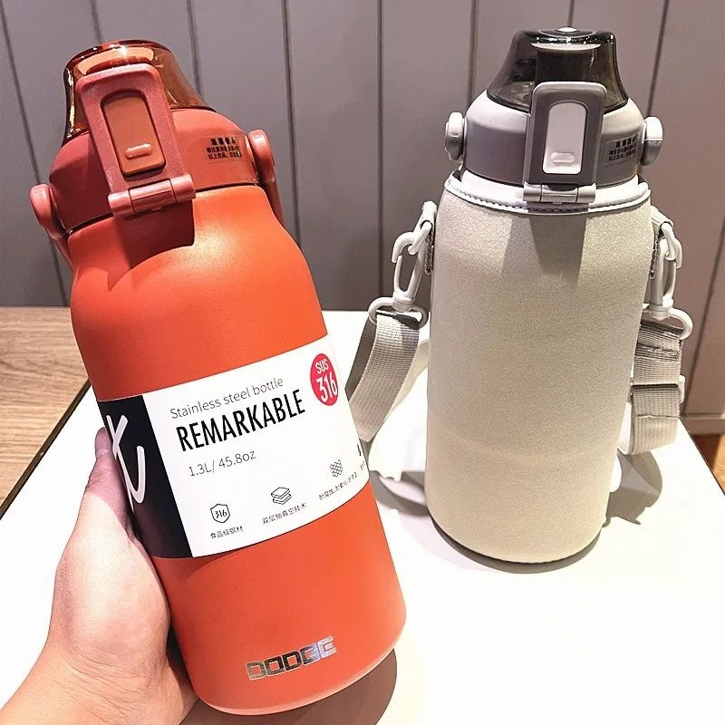 Wholesale Large Capacity Straw Stainless Steel Water Bottle Gym – Vacuum Flask and Vacuum Cup price