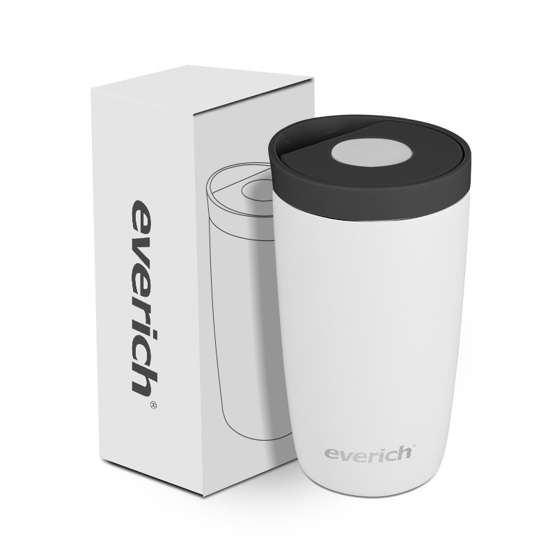 12oz ODM Double Vacuum Stainless Steel Coffee Mug with Push Button & Wide Mouth Design – Stainless Steel Water Bottle and Vacuum Mug price