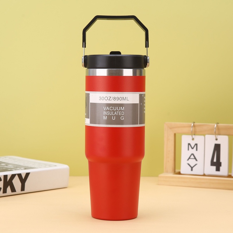30oz Double Wall Stainless Steel Water Bottle Portable Outdoor Cup Vacuum Flask with Handgrip Insulated Thermos Kids Back School Drinking – Vacuum Flask and Thermos Flask price