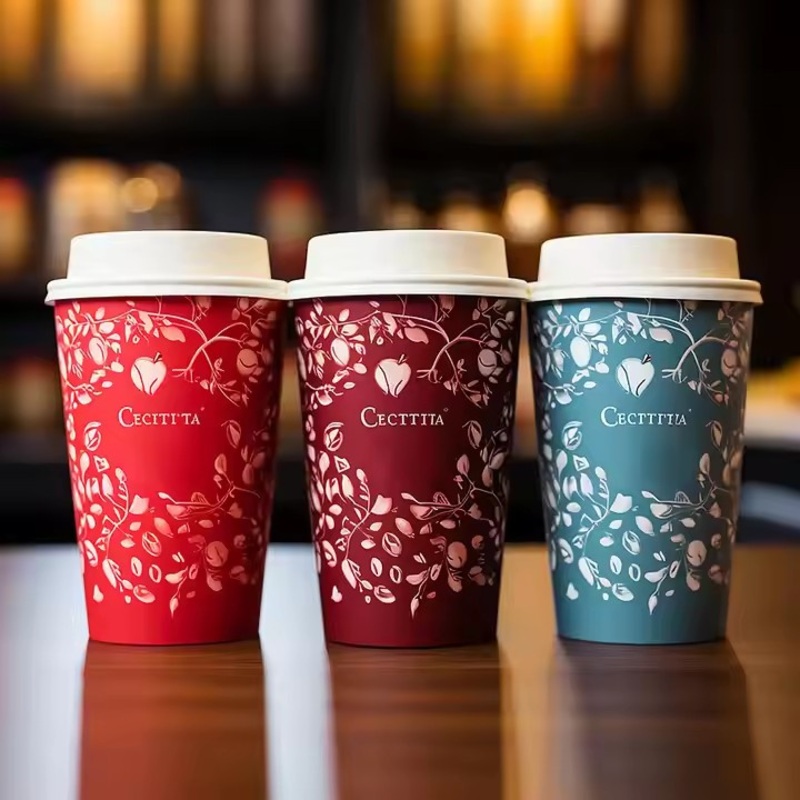 7 Oz 8 Oz 9 Oz Disposable Coffee Tea Water Drinks Cup with Lids Production of Paper Cups Chin – Coffee Cup and Disposable Hot Drinking Paper Cup price