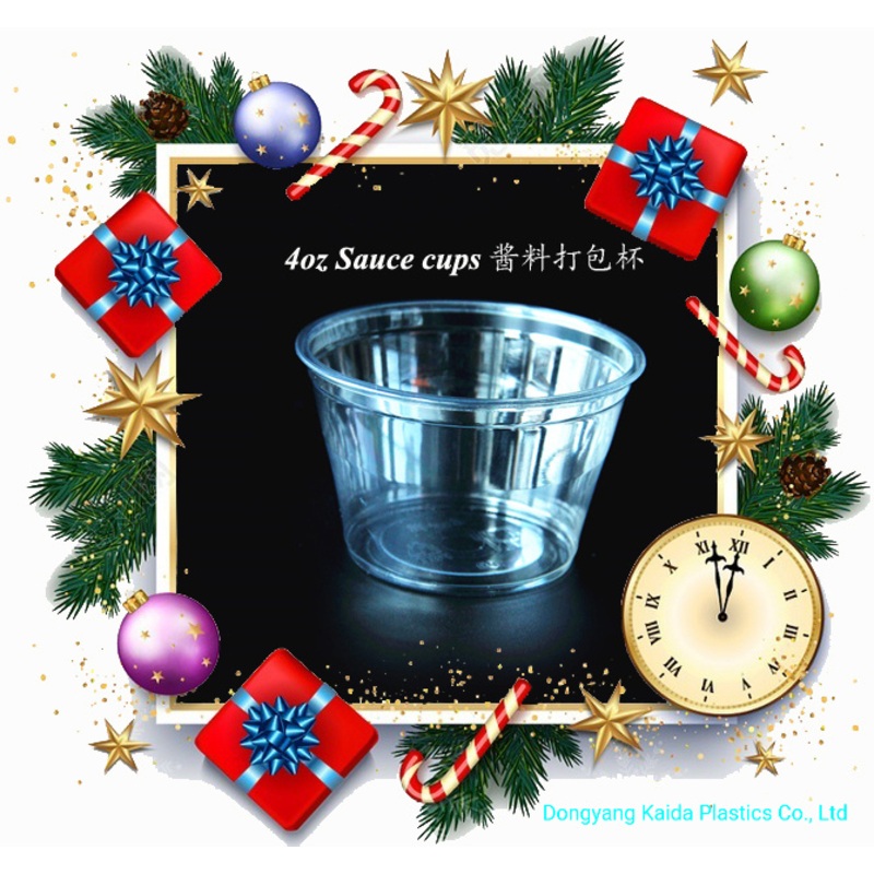Christmas Party Tableware Sesame Paste Peanut Butter Plastic Sauce Cups – Tasting Cup and Kitchenware Cup price