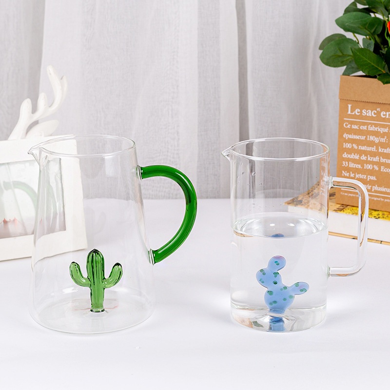 Custom Borosilicate Pyrex Coffee Milk Mug with 3D Decorative Tumbler – Custom Tumbler and Silicate Heat-Resistant Glass price