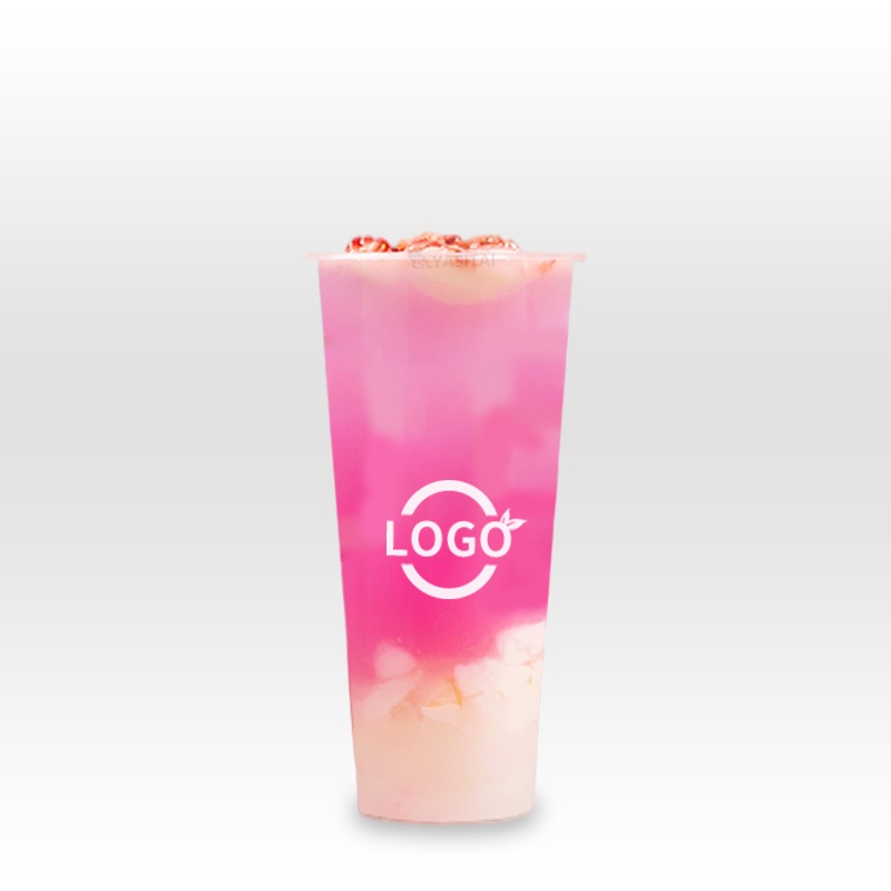 Custom Logo Disposable Pet Bubble Milk Cup 16oz Boba Tea Coffee Juice Pet Coffee Cup with Lids – Disposable Plastic Cup and Cold Ice Coffee price