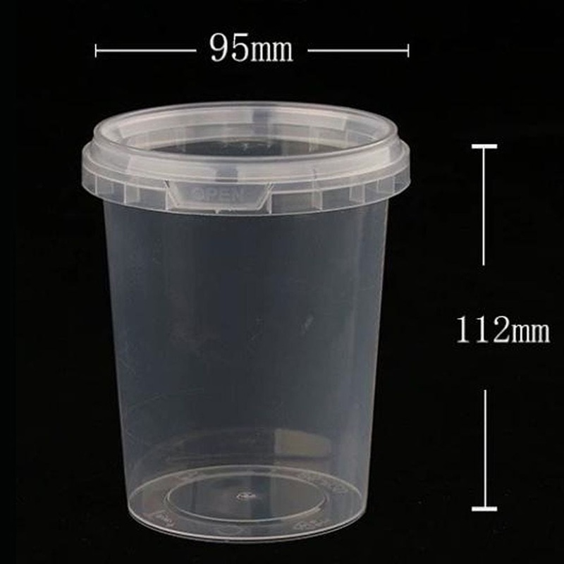 Custome Plastic Locking Soup Cup Disposable Clear Cup – Locking Soup Cup and Soup Cup price