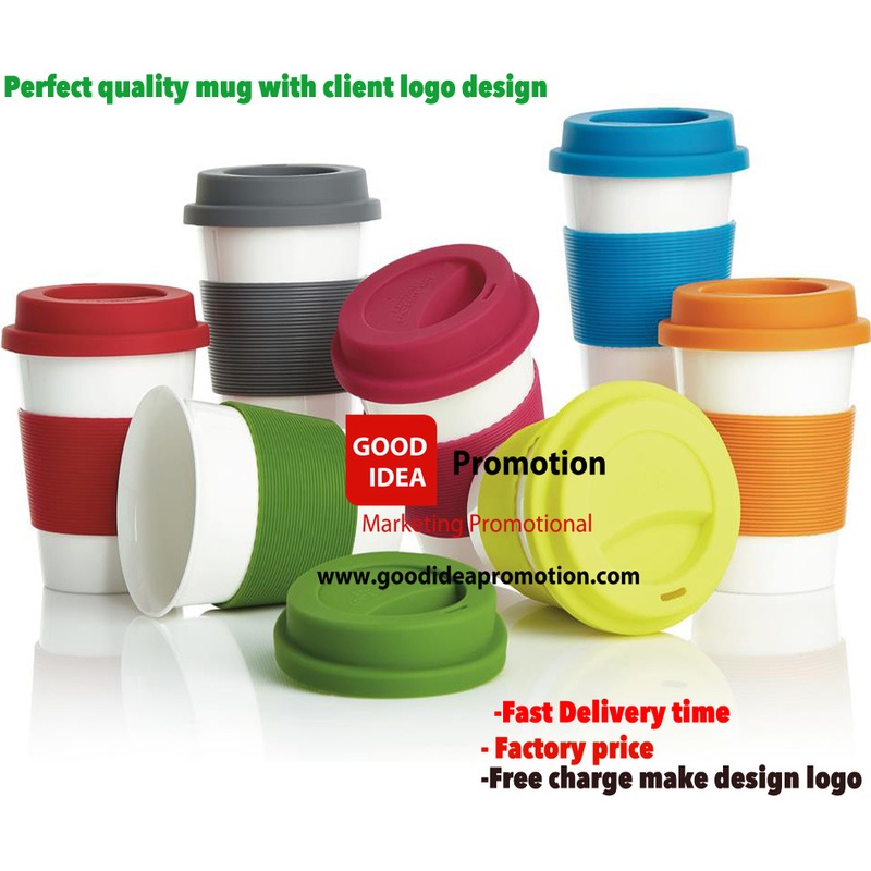 High Quality Popular Design Ceramic Coffee Mug with Silicone Lid – Ceramic Mug and Coffee Mug price