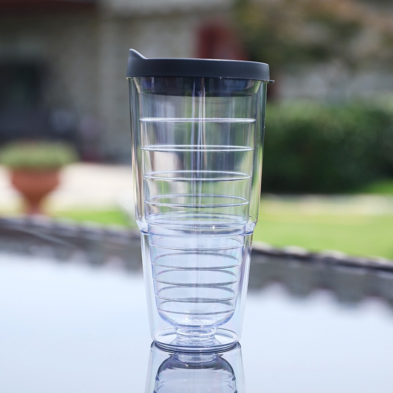 Large Capacity Home Insulated Tumbler Cups with Lids Double Wall Clear Plastic Perfect for Iced Coffee Hot Drinks Water – Double Wall Tumbler and Large Capacity Plastic Tumbler price