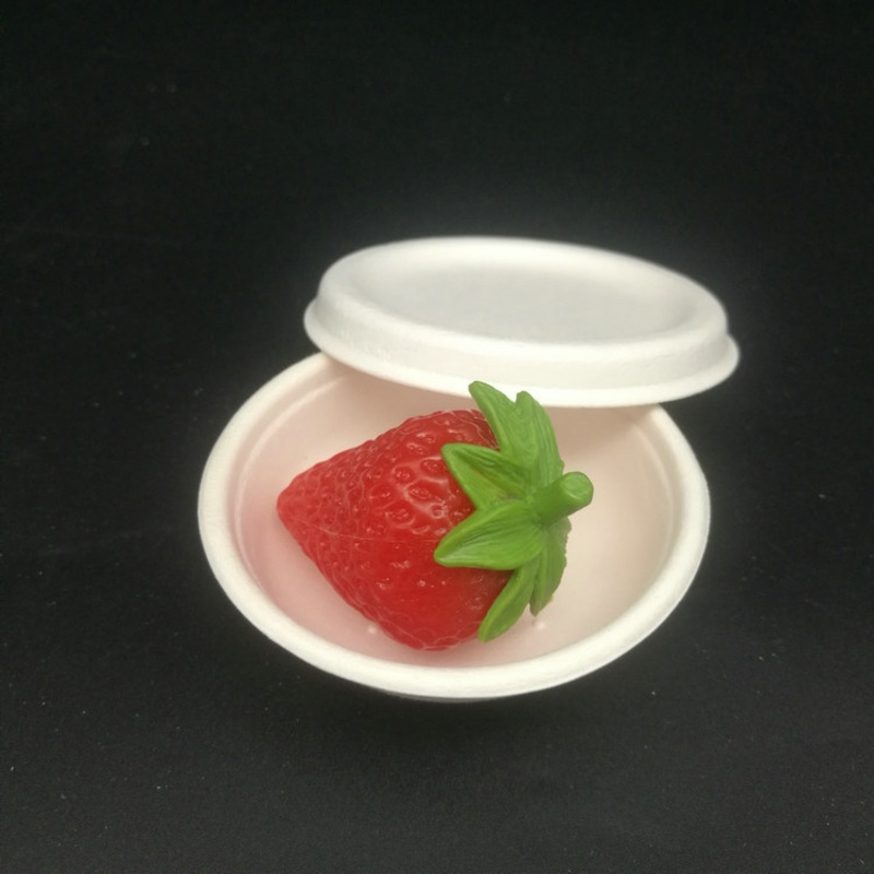 Leakproof Disposable Biodegradable Sugarcane Bagasse Sauce Cups with Lids – Sauce Cup with Lid and Biodegradable Cups price