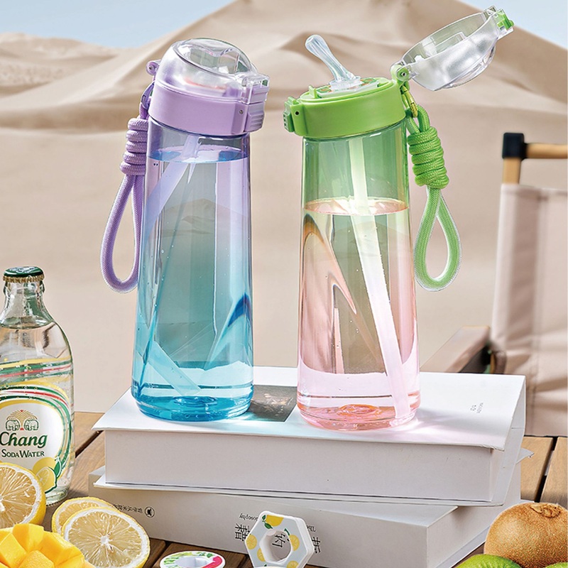 2024 Amazon Hot Selling Scented Sports Water Bottle Multiple Scents Fruit Flavor Water Bottle with 7 Flavour Pods – Sport Water Bottle and Drinking Bottle price