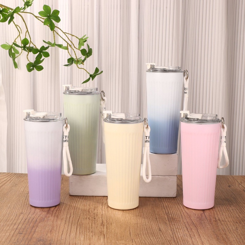 304 Stainless Steel Striped Double-Layer Insulated Cup – Vacuum Flask and Vacuum Cup price