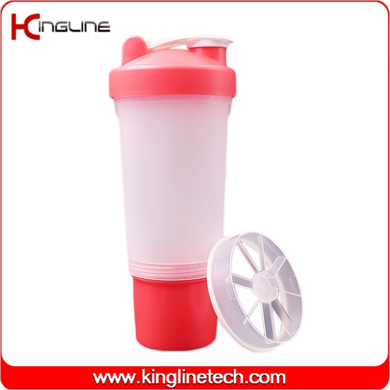500ml Custom water bottle protein shaker with filter for fitness – protein shaker bottle and plastic shaker bottle price