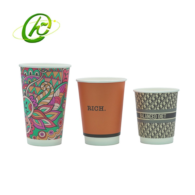 8oz Customized Disposable Offset Printing Double Wall Paper Coffee Cups with Sleeve and Lids – Disposable Cup and Paper Cups and Lids price