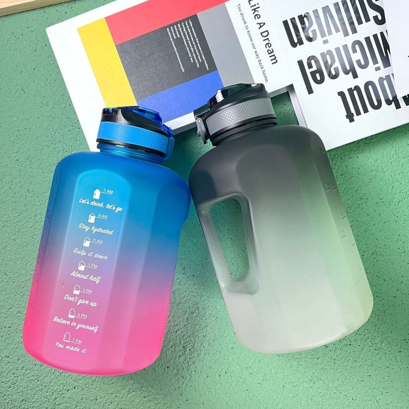 Botellas De Agua Botol Minum 2 Liter Gym 2L Portable Large Capacity Drinking Sports Gym Motivational Tritan Cycling Travel Plastic Camping Outdoor Water Bottle – Sport Water Bottle and Drinking Bottle price