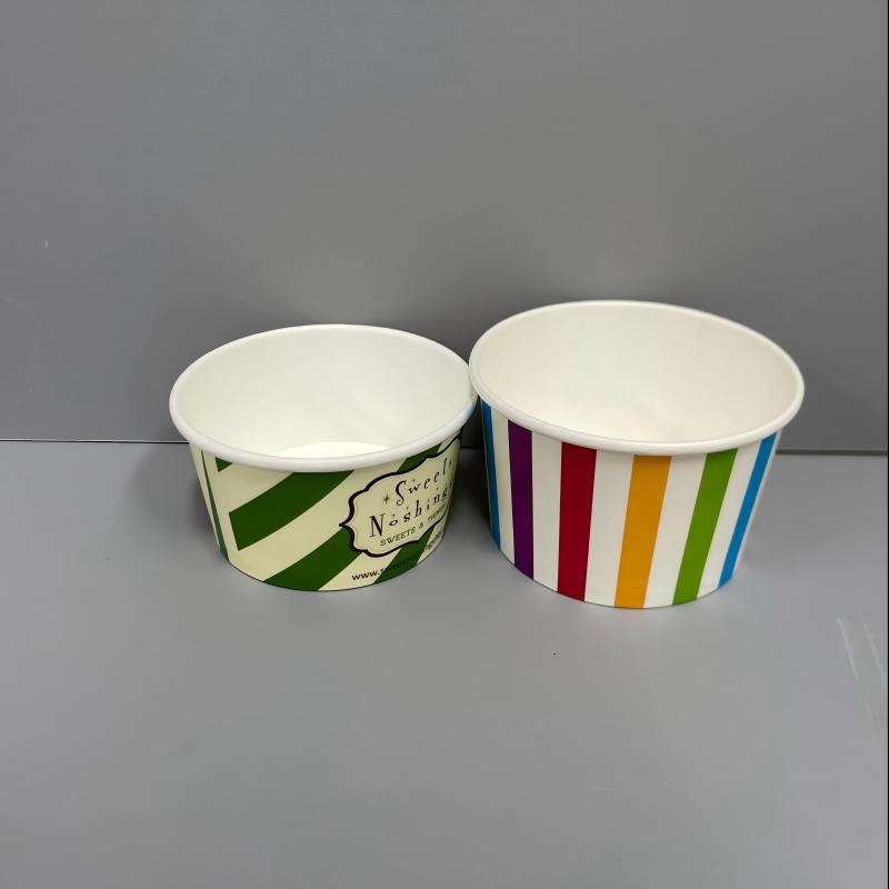 OEM Custom Print White Blank Kraft Paper Ice Cream Cups – Ice Cream Paper Cup and Custom Ice Cream Cups price