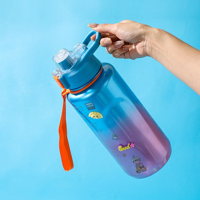 Powder Coating Frosted 1000ml 1L Motivational Gym Sport Plastic Direct Drinking Water Bottle Manufacturer – Motivational Gym Bottles and Sports Water Bottle price
